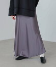 【低身長~高身長向けサイズあり】サテンナロースカート