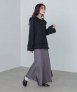 【低身長~高身長向けサイズあり】サテンナロースカート