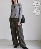 ROPE' PICNIC 洗えるウーリッシュツイルワイドパンツ/低身長・小柄さんサイズ有り ロペピクニック パンツ…