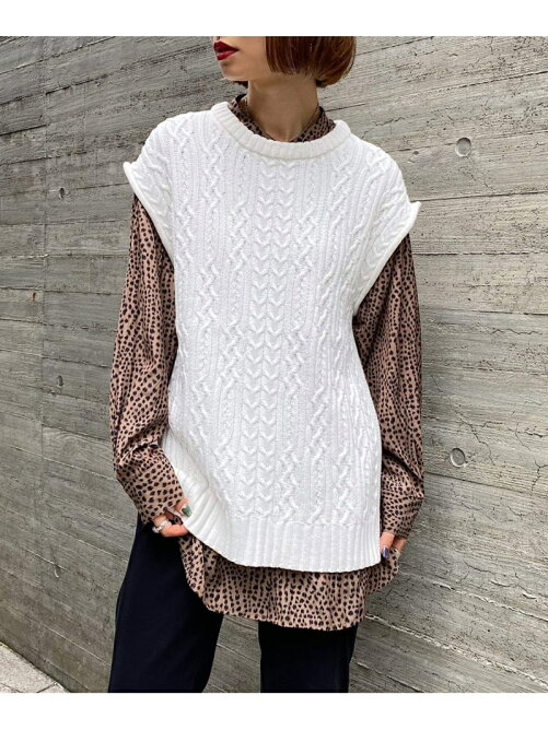 Pageboy ケーブルニットベスト Rakuten Fashion 楽天ファッション 旧楽天ブランドアベニュー Bm0722
