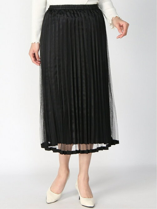 Preferir Aラインチュールプリーツスカート Rakuten Fashion 楽天ファッション 旧楽天ブランドアベニュー Ch7722