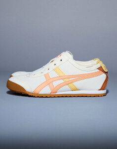 Onitsuka Tiger 【公式ショップ】MEXICO 66 SLIP-ON KIDS オニツカタイガー シューズ・靴 スニーカー ホワイト ネイビー【送料無料】