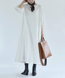 【SALE／40%OFF】quaranciel quaranciel:＜洗濯機可能＞ソフト パフ ワンピース シップス ワンピース・ドレス ワンピース ブラック ホワイト【送料無料】