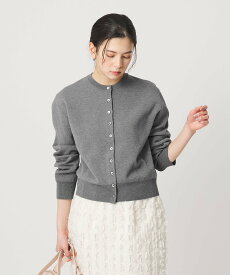 【SALE／19%OFF】BEAUTY&YOUTH UNITED ARROWS コットンブレンド コンパクトクルーネック カーディガン ウォッシャブル ビューティー＆ユース　ユナイテッドアローズ トップス カーディガン グレー ホワイト ピンク【送料無料】