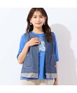 【洗える・綿100%】アップリケTシャツ