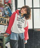 niko and ... アソートZIPドロストパーカー ニコアンド トップス スウェット・トレーナー グリーン グレ…