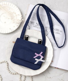 panpantutu リボン移動ポケット(ポシェット) パンパンチュチュ バッグ ボディバッグ・ウエストポーチ パープル ネイビー グレー