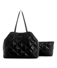 【SALE／30%OFF】GUESS (W)VIKKY Large Tote ゲス バッグ トートバッグ ブラック【送料無料】