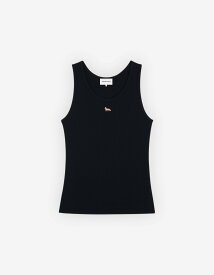 Maison Kitsune MAISON KITSUNE/(W)BABY FOX RIBBED TANK TOP メゾン キツネ トップス ノースリーブ・タンクトップ ブラック グレー ホワイト【送料無料】