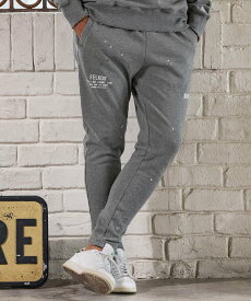 felkod mp12591-Distressed Painting Sweat Pants スウェットパンツ カンビオ パンツ その他のパンツ グレー ブラック【送料無料】