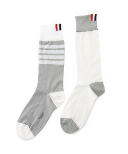 THOM BROWNE FUN MIX JERSEY CLASSIC MID CALF SOCKS �g���u���E�� �C���E���b�O�E�F�A �C�� �l�C�r�[ �O���[�y���������z