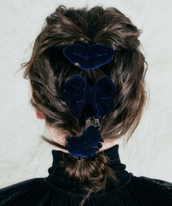IRIS47 IRIS47/double tie plump barrette �t�H�u �w�A�A�N�Z�T���[ �o���b�^�E�w�A�N���b�v�E�w�A�s�� �l�C�r�[ �u���b�N�y���������z