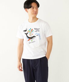 SHIPS Colors SHIPS Colors: パッチワーク プリント Tシャツ シップス トップス カットソー・Tシャツ ホワイト【送料無料】