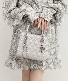 RANDA 2WAYキルティングバッグ ランダ バッグ ハンドバッグ ホワイト シルバー ピンク ブラック グレー ブルー【送料無料】