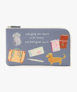 Afternoon Tea LIVING インデックスポーチ/宮嵜蘭 アフタヌーンティー・リビング 財布・ポーチ・ケース ポーチ ブルー