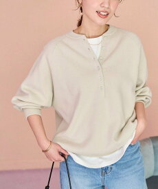 FREAK'S STORE \累計24,000枚突破/限定展開 スウェットライク ヘンリーネック ニット プルオーバー 26AW フリークスストア トップス ニット ネイビー ベージュ ブラック グレー ピンク レッド ブルー イエロー【送料無料】