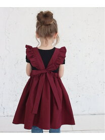 Rora ミンゴ エプロン ドレス(2color) ローラ ワンピース・ドレス ワンピース ベージュ レッド【送料無料】