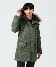 AVIREX 《WOMENS》N-3B コマーシャル/ N-3B COMMERCIAL アヴィレックス ジャケット・アウター ブルゾン・ジャンパー グリーン ブラック【送料無料】