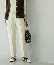 【SALE／30%OFF】OPAQUE.CLIP ウォームタッチ イージーテーパードパンツ【洗濯機洗OK/ストレッチ】≪SS~LL≫ オペークドットクリップ パンツ その他のパンツ ブラック グレー ホワイト ブラウン