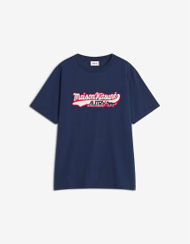 【SALE／30%OFF】Maison Kitsune MK x AUTRY VARSITY TEE-SHIRT メゾン キツネ トップス カットソー・Tシャツ ネイビー【送料無料】