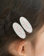 【SALE／10%OFF】Lycee mine フラワー総柄ヘアクリップ(2コセット)【子供服】【キッズ】【女の子】 ナル…