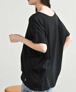 接触冷感USAコットン裾タック半袖T