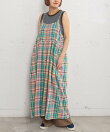 <made in INDIA>Madras check Dress
