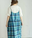<made in INDIA>Madras check Dress