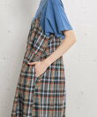 <made in INDIA>Madras check Dress