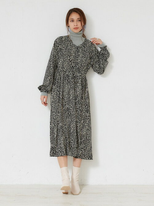 Unrelish ダルメシアン柄前ボタンワンピース Rakuten Fashion 楽天ファッション 旧楽天ブランドアベニュー Bv1726