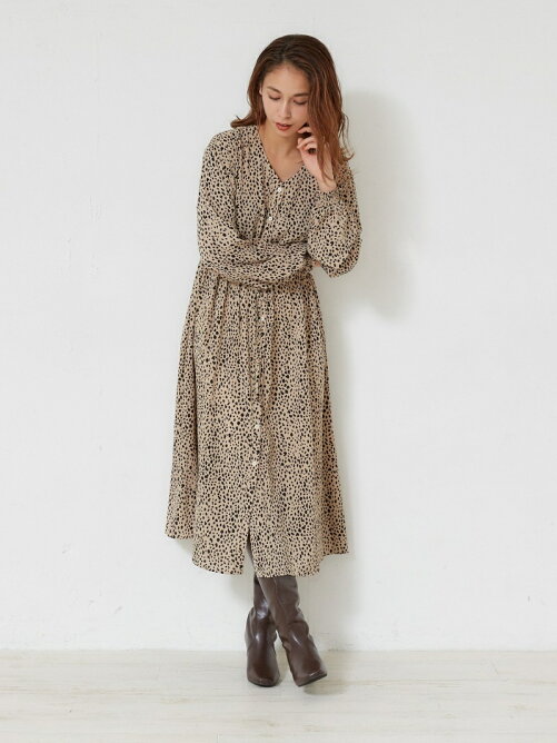 Unrelish ダルメシアン柄前ボタンワンピース Rakuten Fashion 楽天ファッション 旧楽天ブランドアベニュー Bv1726