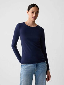 【SALE／40%OFF】GAP (W)モダン クルーネックTシャツ ギャップ トップス カットソー・Tシャツ グレー ブラック ホワイト ネイビー ブルー