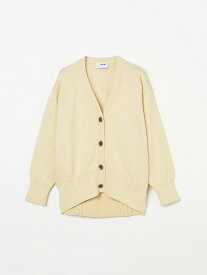 three dots Spring melange cardigan スリードッツ トップス カーディガン ピンク イエロー ネイビー【送料無料】