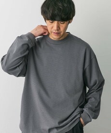 【SALE／20%OFF】URBAN RESEARCH DOORS ミジンボーダーロングスリーブTシャツ アーバンリサーチドアーズ トップス カットソー・Tシャツ ホワイト グレー ブラック【送料無料】