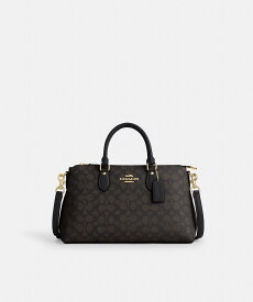 【SALE／62%OFF】COACH OUTLET 【公式】ジョージア サッチェル バッグ・シグネチャー キャンバス コーチ　アウトレット バッグ ショルダーバッグ ブラック【送料無料】