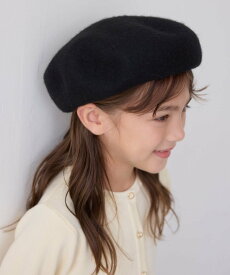 【SALE／40%OFF】ROPE' PICNIC KIDS 【KIDS/キッズ】ウールフェルトベレー/リンクコーデ ロペピクニック 帽子 ハンチング・ベレー帽 ブラック