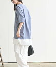 接触冷感USAコットンフェイクレイヤーT