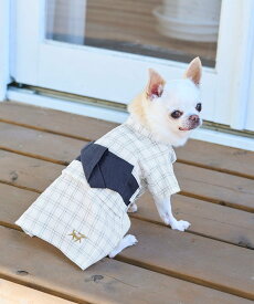 【SALE／50%OFF】ROPE' PICNIC PASSAGE 【DOG】チェック柄浴衣 ロペピクニック ペット用品 ペットウェア・ペット服 パープル ホワイト