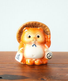 BEAMS JAPAN 【別注】信楽焼 たぬき 貯金箱 ビームス ジャパン ファッション雑貨 その他のファッション雑貨 オレンジ ネイビー【送料無料】