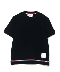 THOM BROWNE SHORT SLEEVE NOTCH TEE �g���u���E�� �g�b�v�X �J�b�g�\�[�ET�V���c �l�C�r�[ �z���C�g�y���������z