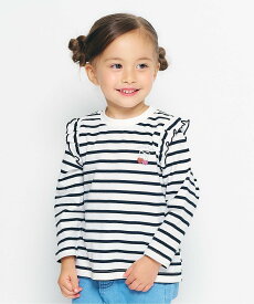 【SALE／33%OFF】apres les cours WEB限定 肩フリルTシャツ/7days Style エフオーオンラインストア トップス カットソー・Tシャツ ブラック グリーン レッド ホワイト パープル