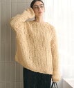 BEAUTY&YOUTH UNITED ARROWS ウールモヘヤナイロン ルーズニットプルオーバー ビューティー＆ユース　ユナイテッドアローズ トップス ニット ホワイト グレー【送料無料】