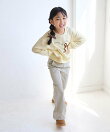 【KIDS/キッズ】ハート リボーンモチーフ 裏毛プルオーバー