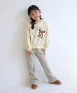 【KIDS/キッズ】ハート リボーンモチーフ 裏毛プルオーバー