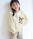【KIDS/キッズ】ハート リボーンモチーフ 裏毛プルオーバー