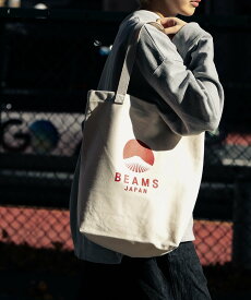 BEAMS JAPAN evergreen works * BEAMS JAPAN / 別注 ビームス ジャパン ロゴ トートバッグ ビームス ジャパン バッグ その他のバッグ レッド ブラック【送料無料】