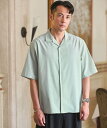 UNITED ARROWS green label relaxing ウォッシャブルトロ オープンカラー シャツ -ストレッチ- ユナイテッドアローズ …