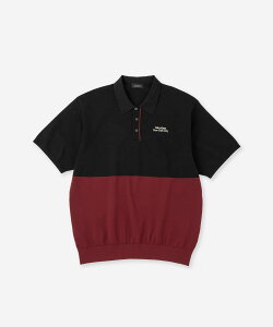 Saturdays Golf Rib Hem Switch SS Polo �T�^�f�[�Y�@�j���[���[�N�V�e�B �g�b�v�X �|���V���c �z���C�g �O���[�� �u���b�N�y���������z