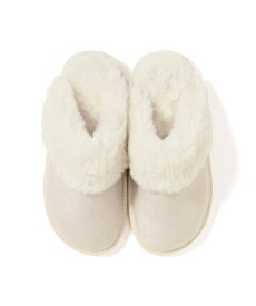 【SALE／50%OFF】Francfranc スエードエコファー ルームシューズ フランフラン シューズ・靴 その他のシューズ・靴 ホワイト