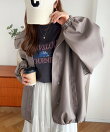 フェイクレザー オーバージャケット